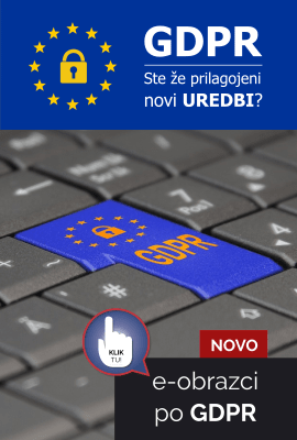 Varstvo osebnih podatkov - e-obrazci prilagojeni GDPR
