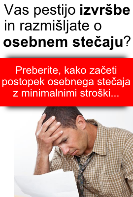 Osebni stečaj - Kako ga pričeti z minimalnimi stroški?